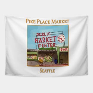 Pike Place Market Seattle Tapestry