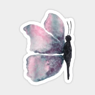 watercolour purple butterfly Magnet