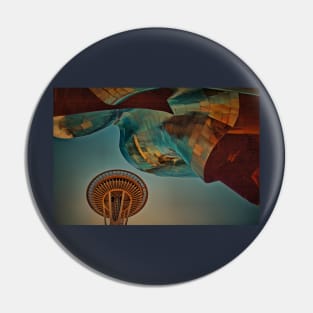 USA. Seattle. Space Needle & Museums. Pin