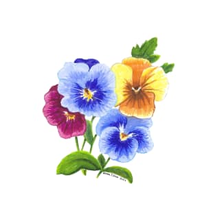 Pansy Flowers T-Shirt