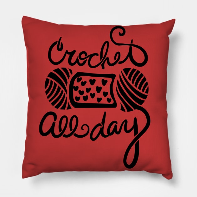 Crochet all Day Pillow by bubbsnugg