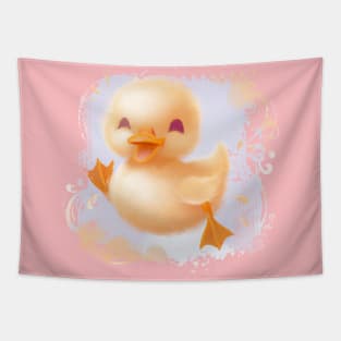 Easter Ducky Watercolor Joy Tapestry