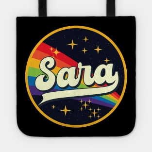 Sara // Rainbow In Space Vintage Style Tote