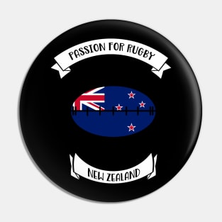 New Zealand rugby design Pin