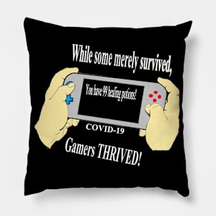 Gamers Thrive Extra Potions #2 White Letters Pillow