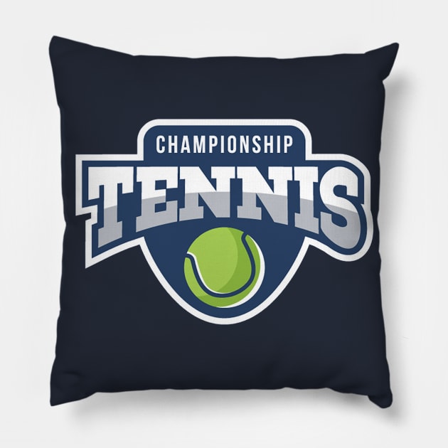 Tennis design Pillow by Brainable ART