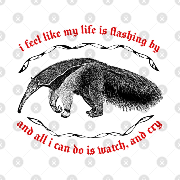 I Feel Like My Life Is Flashing By ∆ Nihilist Anteater Design by DankFutura