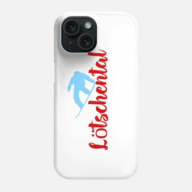 Lötschental Ski and Snow Fun Phone Case by ArtDesignDE