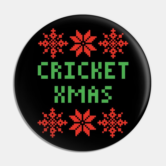Ugly Christmas - Cricket XMAS Pin by isstgeschichte
