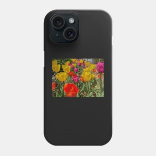 Variety of Colored Tulips Phone Case