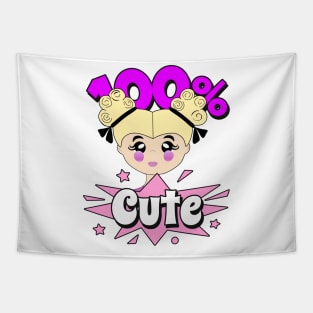 CUTE Girl Power Quotes Pink Tapestry