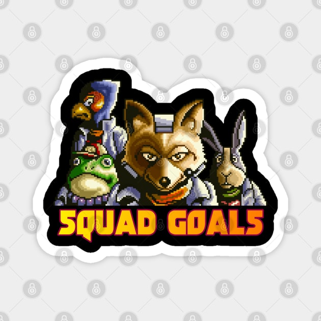 Star Fox - Squad Goals Magnet by retroworldkorea