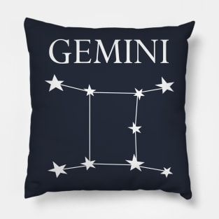 Gemini Zodiac Constellation Pillow