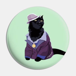 Black Cat Money (No Pattern) Pin