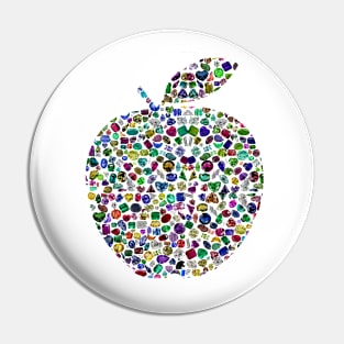 Colorful Apple Pin