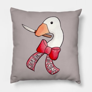 Goose Crime Pillow