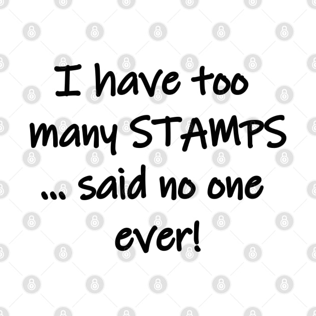 Funny stamp collector humor by Danielleroyer