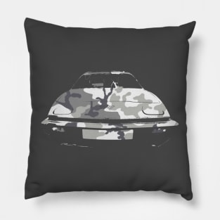 Triumph TR7 British classic car monoblock urban camo Pillow