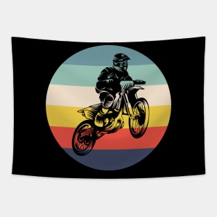 Retro Motocross Tapestry