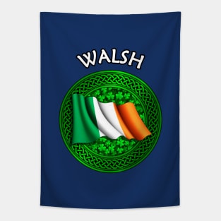 Irish Flag Shamrock Celtic Knot - Walsh Tapestry