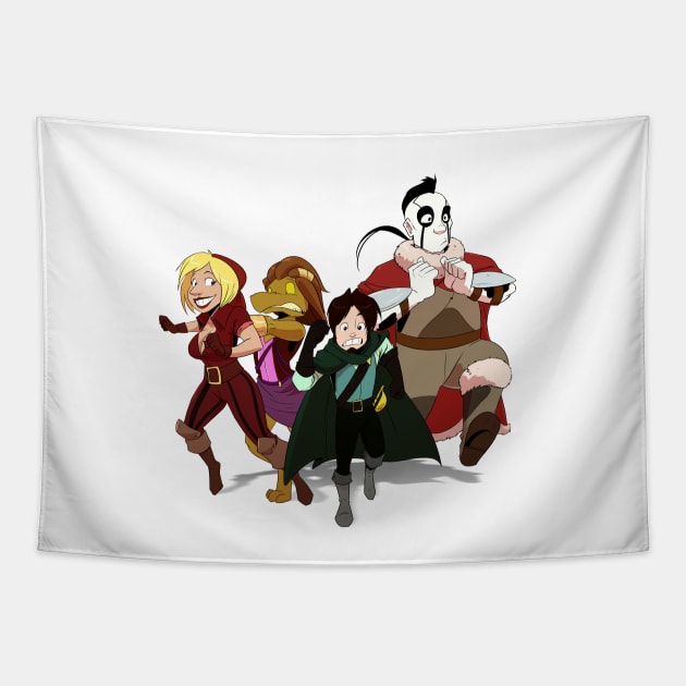 Run Away! Tapestry by Omniverse / The Nerdy Show Network