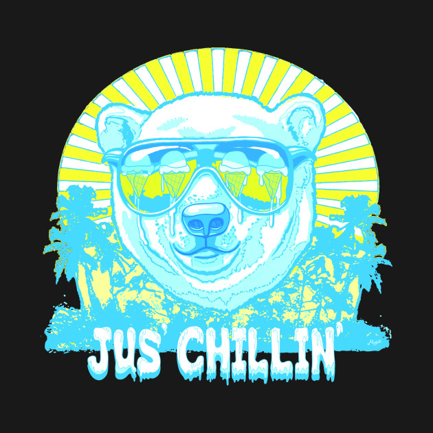 Discover Bear Jus' Chillin' - Polar Bear - T-Shirt