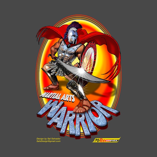 Martial Artist Warrior by MyTeeGraphics