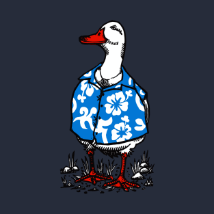 Hawaiian Shirted Duck T-Shirt