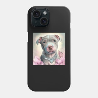 Pearly Pit Bull Puppy Phone Case