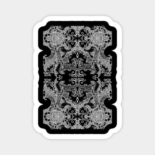 Ornament - Tree of Life - Rebirth - Mehndi Love - Black #3 Magnet