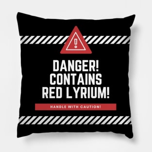 Danger! Contains Red Lyrium! Dragon Age 2 Pillow