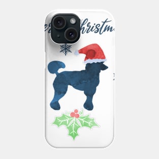 Christmas Poodle Dog Phone Case