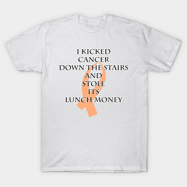 Discover Cancer Bully (Peach Ribbon) - Cancer Survivor - T-Shirt