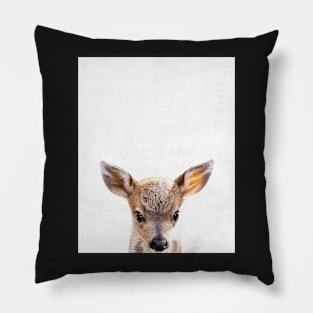 Baby deer print, Nursery, Animal, Kids room, Minimalist, Modern art, Wall art Pillow