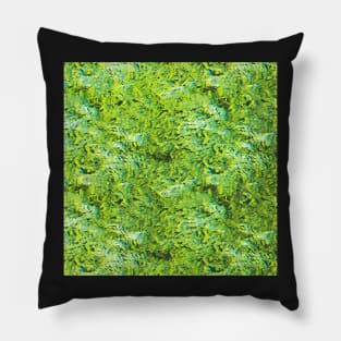 glitch design green Pillow