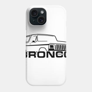 1978-1979 Ford Bronco With New Logo Black Phone Case