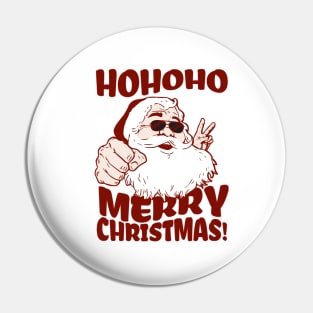 Hipster Santa Pin