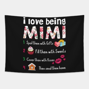 I Love Being Mimi T-Shirt Gift Idea Tapestry