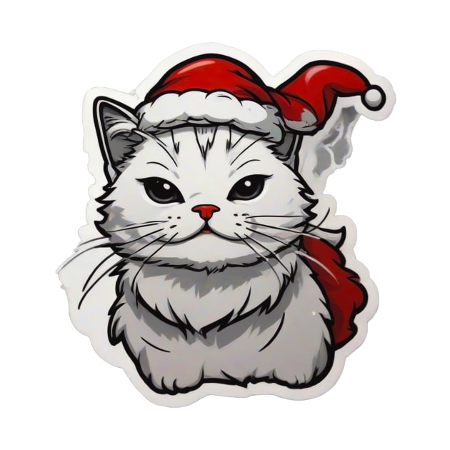 Santa cat by Strange-desigN