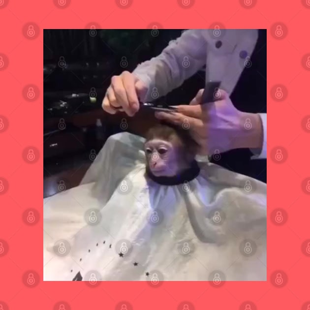 Monkey Haircut by Lukasking Tees