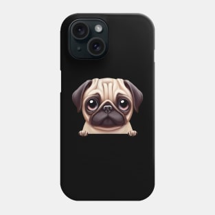 Lovely Pug Design Phone Case