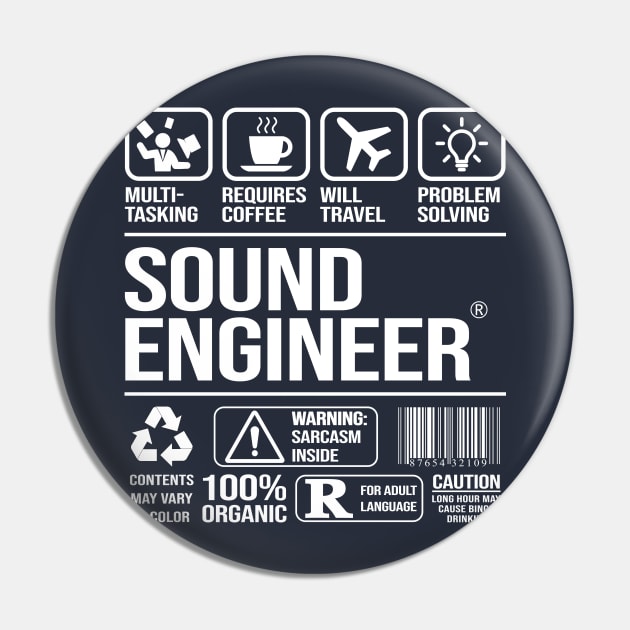 Sound Engineer Pin by Stellart