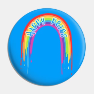 Happy Pride Rainbow Glow Pin