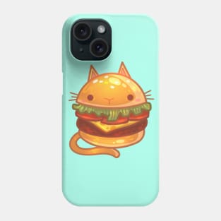 Cute Cat Burger Phone Case