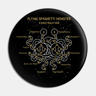 Flying Spaghetti Monster Constellation Pin