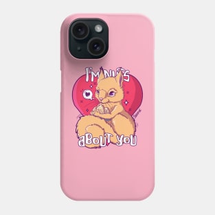I'm nuts about you Squirrel pun Phone Case