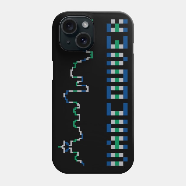 Hockey City Skyline of Vancouver in 2017 Team Colors Phone Case by gkillerb