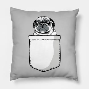 Pocket Pug Dog Pillow