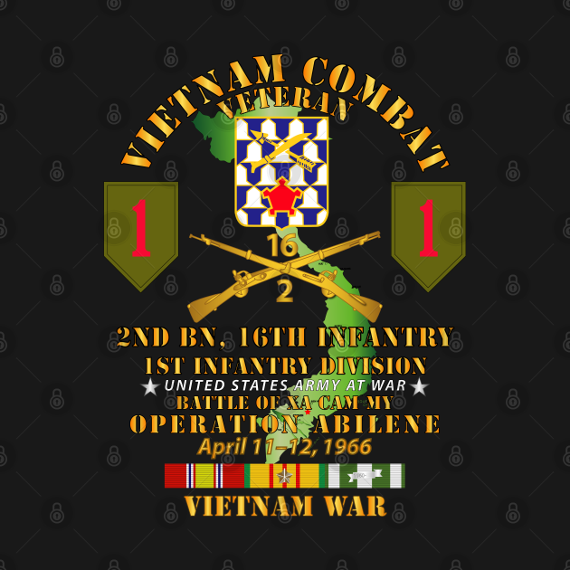 2nd Bn 16th Inf - 1st ID - Operation Abeline w VN SVC - 2nd Bn 16th Inf ...