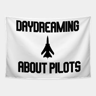 daydreaming about pilots with plane 2 Tapestry